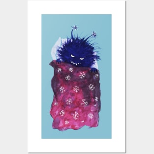 Watercolor Evil Bug Goes To Sleep Posters and Art